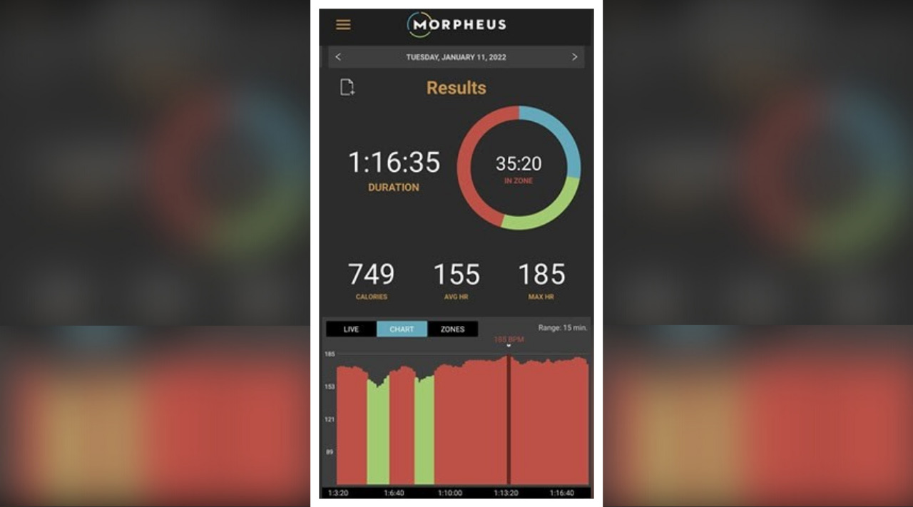 heart rate training with Morpheus